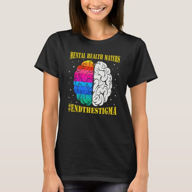 Camiseta Semicolon Mental Health Awareness celerrate neurod (Anverso)
