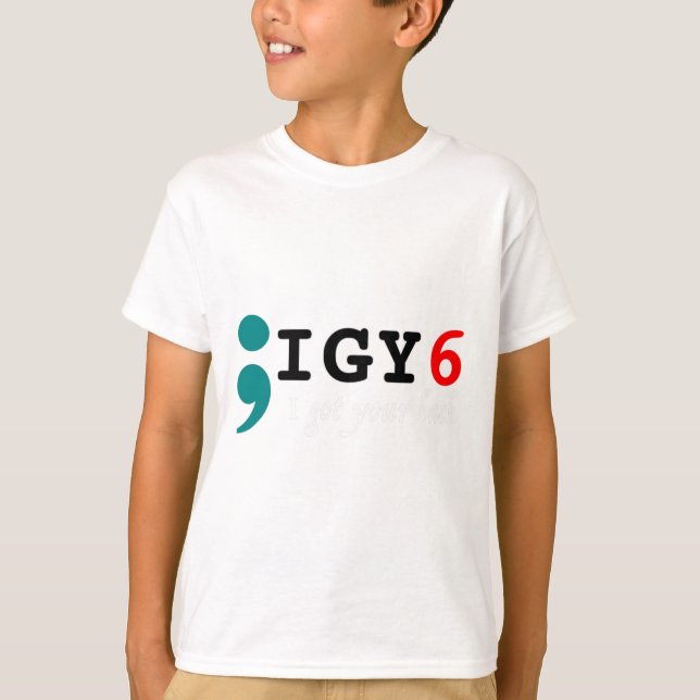 Camiseta Semicolón Tengo Tu Conciencia Del Suicidio Del Ck (Anverso)