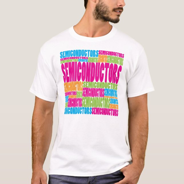 Camiseta Semiconductores coloridos (Anverso)