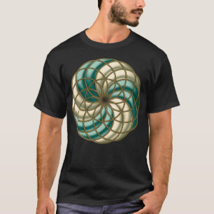 CAMISETA SEMILLA DE TUBO DE VIDA TORUS GEOMETRÍA SACRED