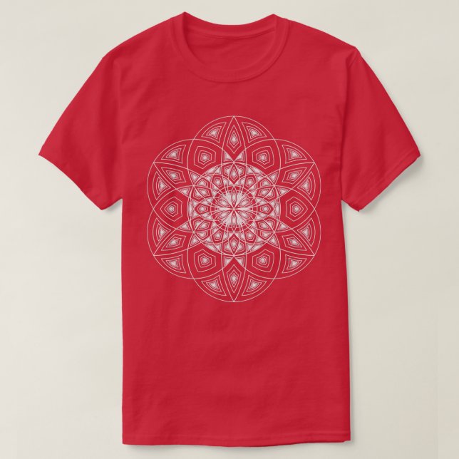Camiseta Semilla fractal (Diseño del anverso)