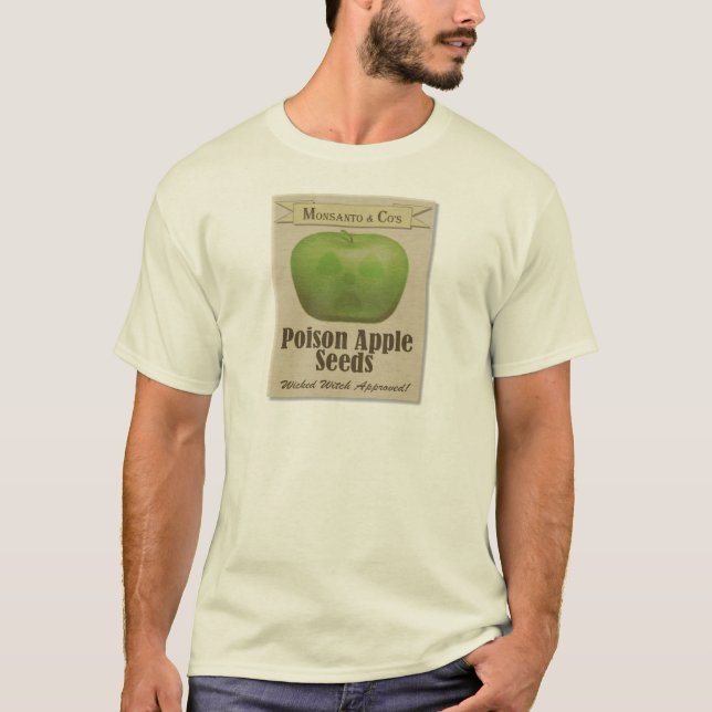 Camiseta Semillas de Apple del veneno de Monsanto (Anverso)