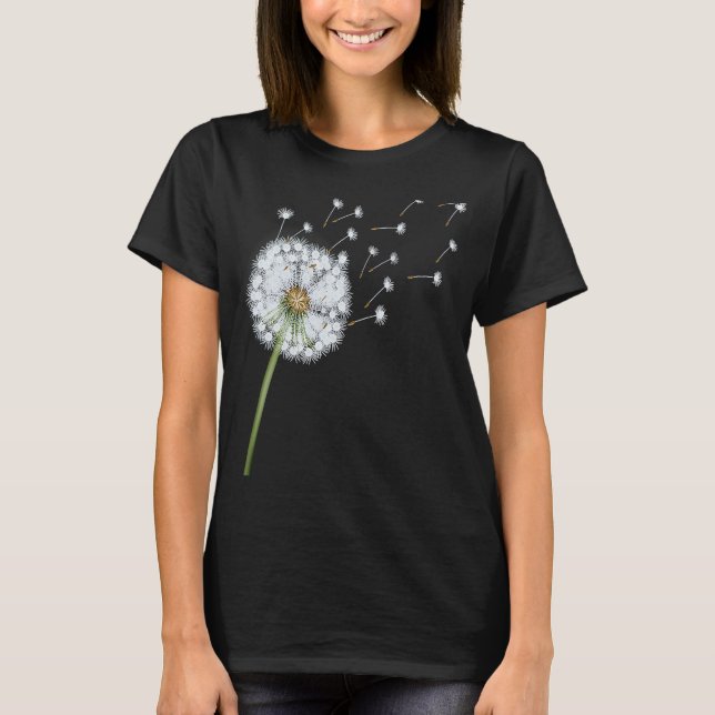Camiseta Semillas De Dandelion Florecidas Por El Viento Hac (Anverso)