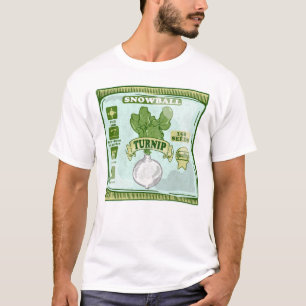 Camiseta Semillas de nabo cultivando verduras