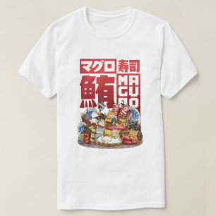 Camiseta Seminario de Sushi sobre Atún Gato Maguro