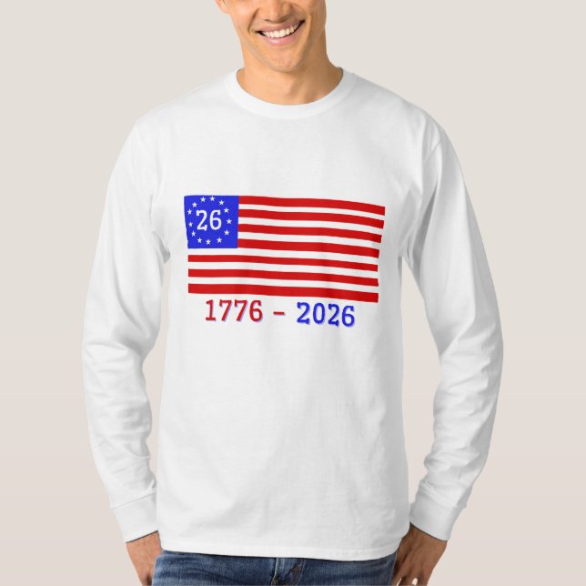 CAMISETA SEMIQUINCENTENARIO: 1776 - 2026 (Anverso)