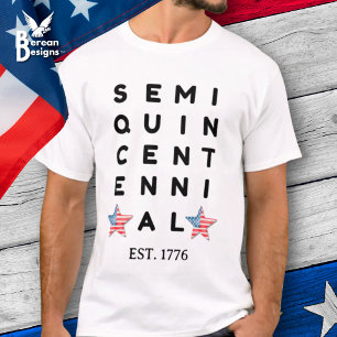 Camiseta Semiquincentenario 1776 2026 Estados Unidos Año 25