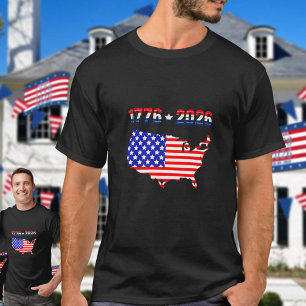 Camiseta Semiquincentenario 1776 a 2026 bandera de EE. UU.