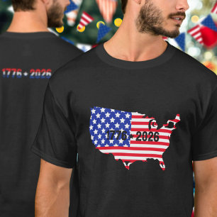 Camiseta Semiquincentenario 1776 a 2026 bandera de EE. UU.