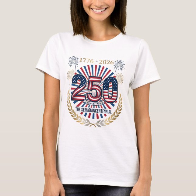 Camiseta Semiquincentenario 250 EE. UU. Bandera (Anverso)