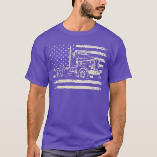 Camiseta Semiruck bandera de EE. UU. Driverrucker Patriótic