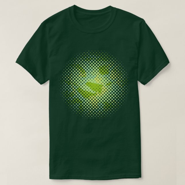 Camiseta Semitonos de patrón de vídeo de primavera (Diseño del anverso)