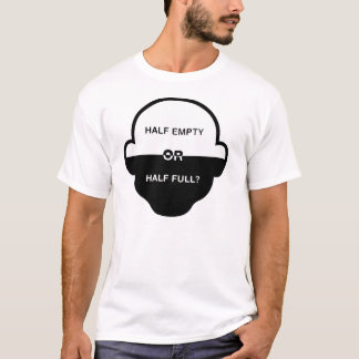 Camiseta semivacía o semillena