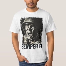 Camiseta ✪ SEMPER FI ✪ Siempre Fiel Veterano Soldado