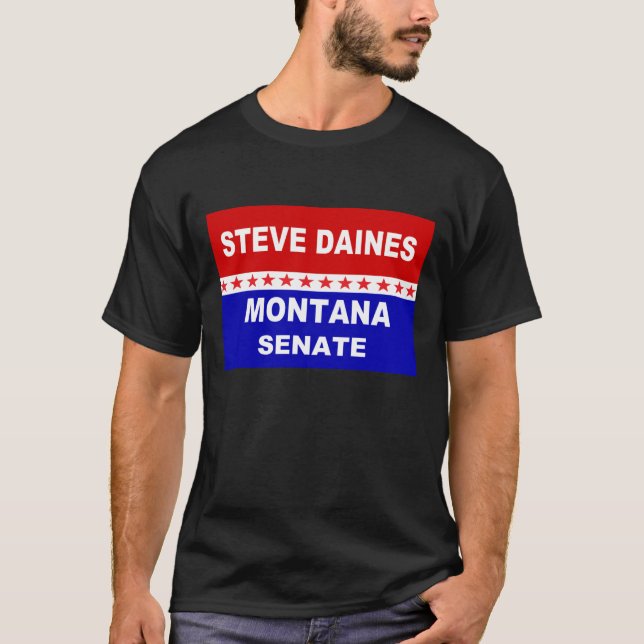 Camiseta Senado Steve Daines Montana (Anverso)