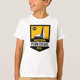 Camiseta señal de aceite de motor Penn Drake Vintage