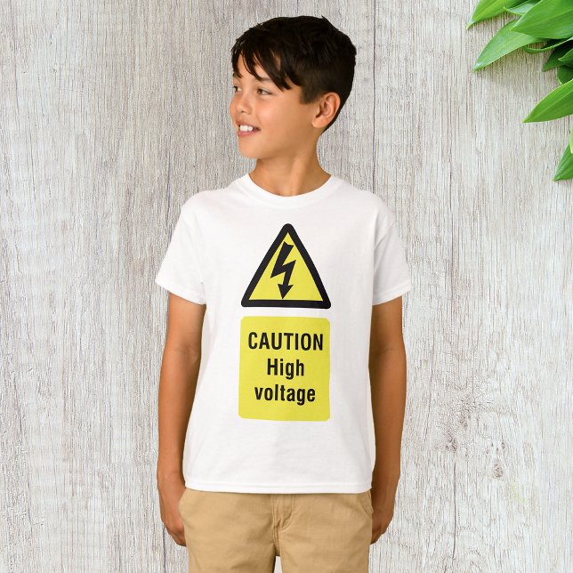 Camiseta Señal de advertencia de alto voltaje (Subido por el creador)