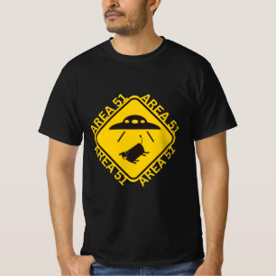 Camiseta Señal de advertencia de área 51