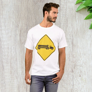 Camiseta Señal de advertencia de camión maderero Seguridad 