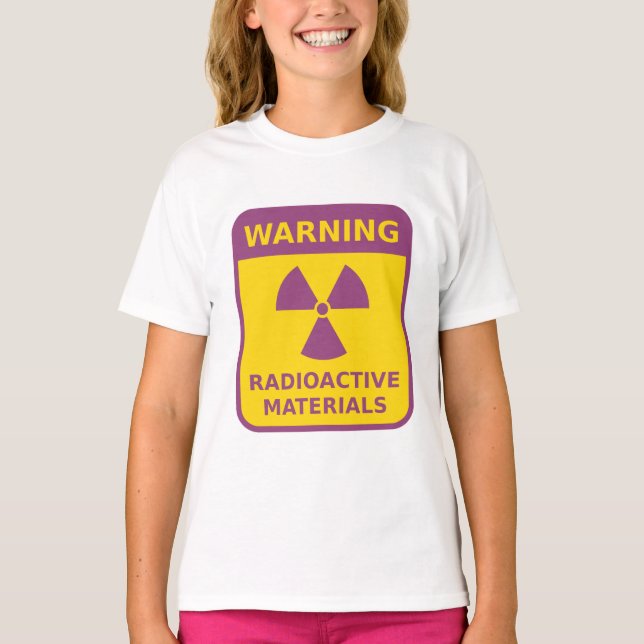 Camiseta Señal de advertencia de radiación T-Shirt (Anverso)