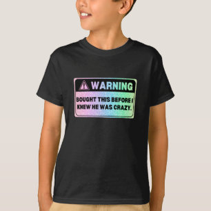 Camiseta Señal de advertencia de versión colorida comprada