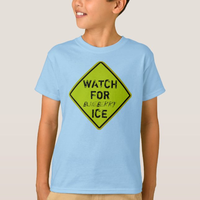 Camiseta Señal de advertencia de Watch for ICE (Anverso)