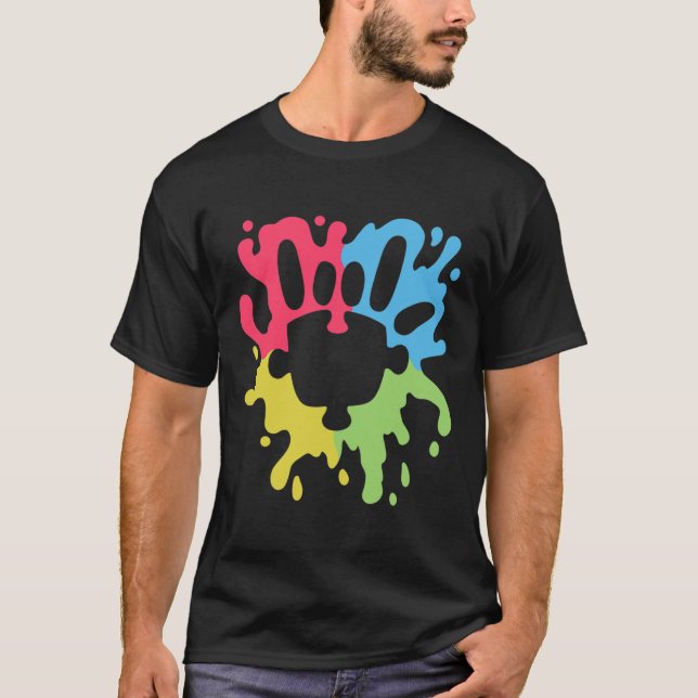 Camiseta Señal de Amor Apoyo no verbal al Autismo Rompecabe (Anverso)