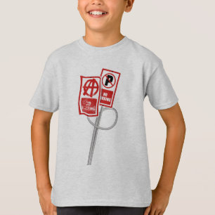 Camiseta señal de anarquía sin aparcamiento