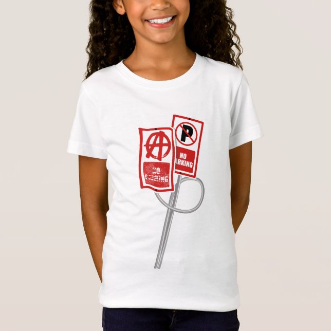 Camiseta señal de anarquía sin aparcamiento (Anverso)