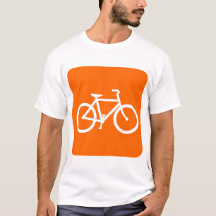 Camiseta Señal de Bicicleta - Blanco