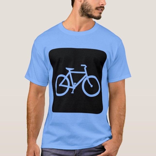 Camiseta Señal de Bicicleta - Negro (Anverso)