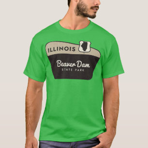 Camiseta Señal de bienvenida de Beaver Dam State Park Illin