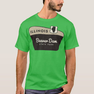 Camiseta Señal de bienvenida de Beaver Dam State Park Illin