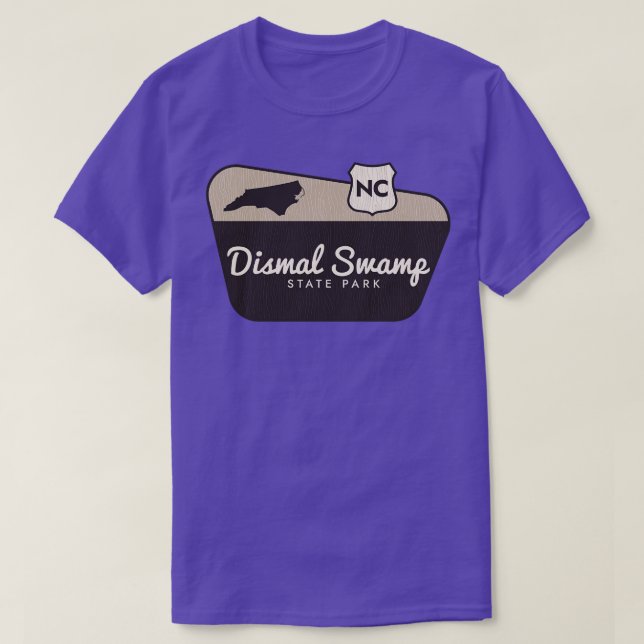 Camiseta Señal de bienvenida de Dismal Swamp State Park Nor (Diseño del anverso)