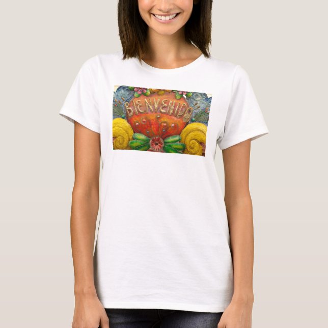 Camiseta señal de bienvenida en español, México (Anverso)