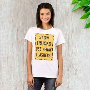 Camiseta Señal de carretera de camiones lentos