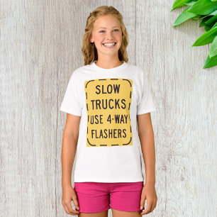 Camiseta Señal de carretera de camiones lentos