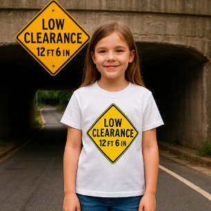 Camiseta Señal de carretera de poca altura libre