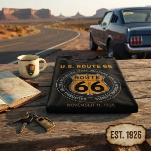Camiseta señal de carretera Ruta 66