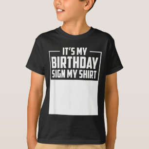 Camiseta Señal de cumpleaños divertida señal de fiesta de c