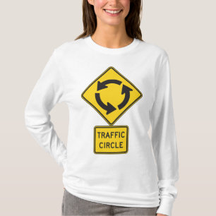 Camiseta Señal de diamante amarillo de rotonda