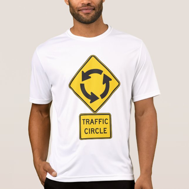 Camiseta Señal de diamante amarillo de rotonda (Anverso)