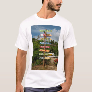 Camiseta Señal de direcciones de islas