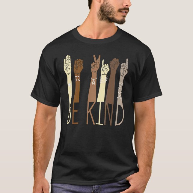 Camiseta Señal de lenguaje de señas amable hablando maestro (Anverso)