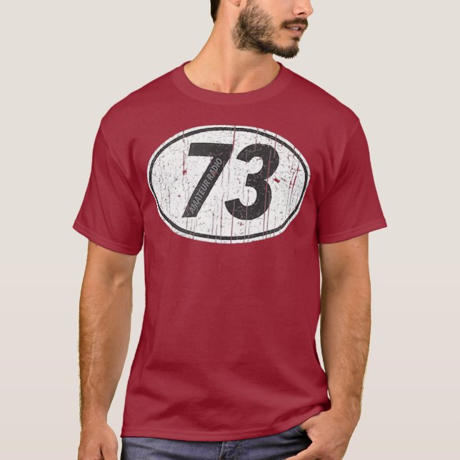 Camiseta Señal de llamada de radio amateur (Anverso)