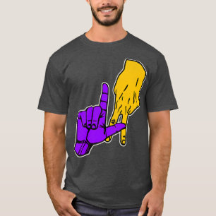 Camiseta Señal de mano LAKERS