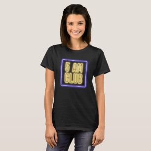 Camiseta Señal de neón el del CLUB de 5 azul y amarillo