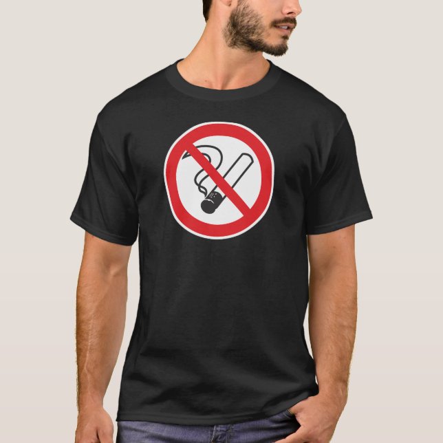 Camiseta señal de no fumar (Anverso)