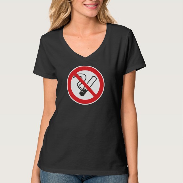 Camiseta señal de no fumar (Anverso)