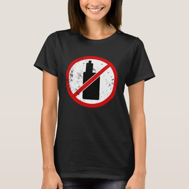 Camiseta Señal de no vapear (Anverso)